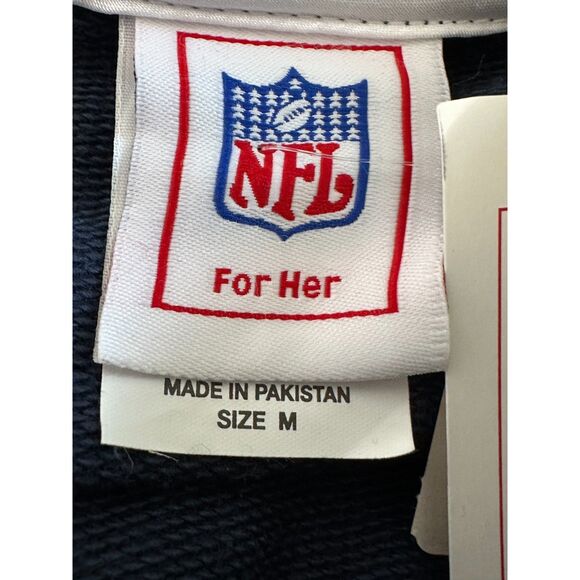 NFL For Her Titans Blue Silver V Neck Sweatshirt Size Medium NWT - Picture 6 of 6